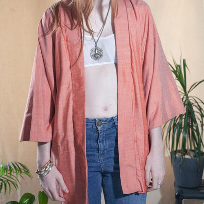 Vintage Peach Kimono Jacket