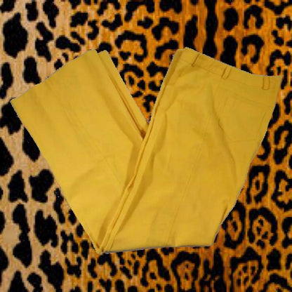 Vintage 70s Peroche Paris Yellow Flares