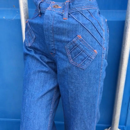 Vintage 70s Indigo Denim Flares