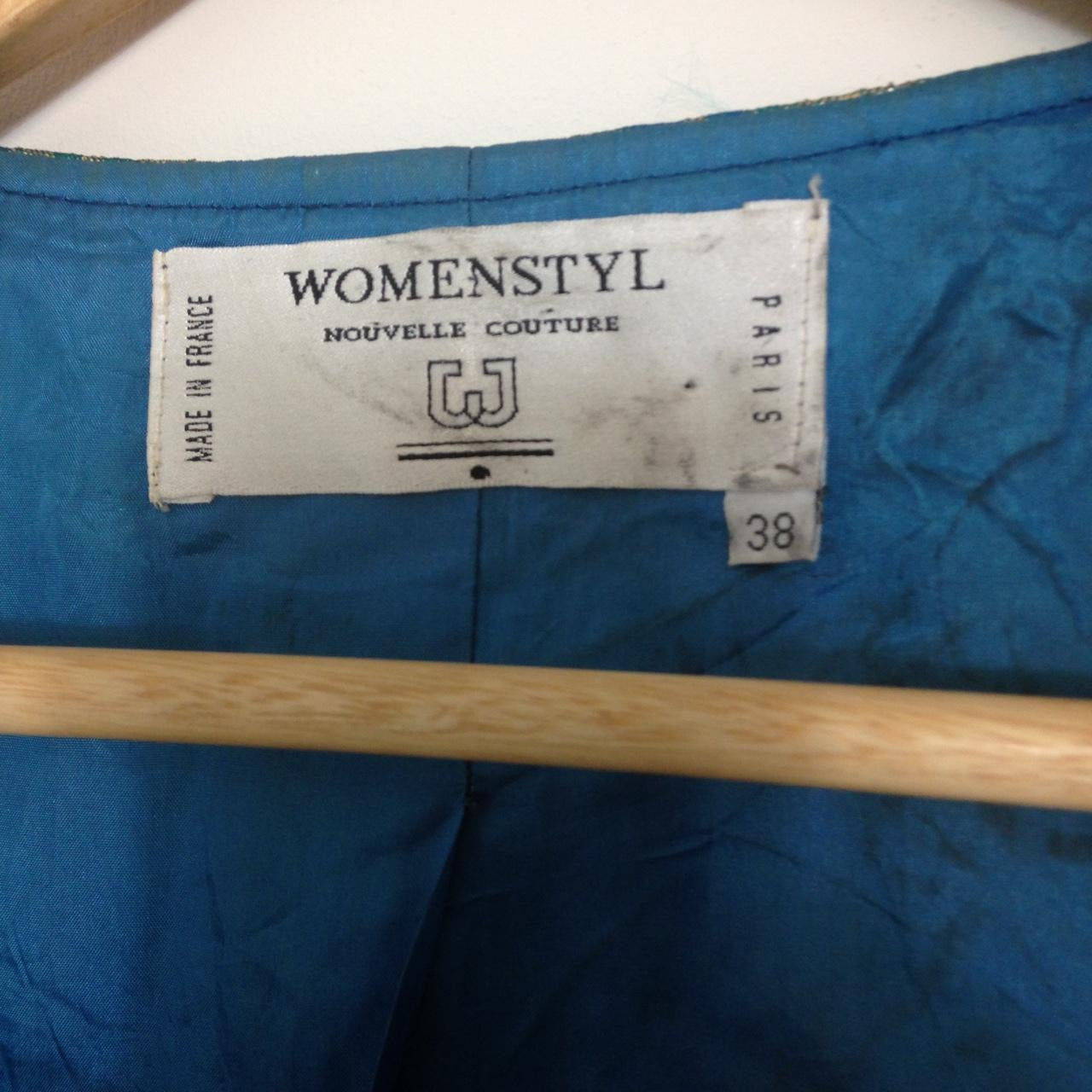 Vintage Blue Baroque Jacket