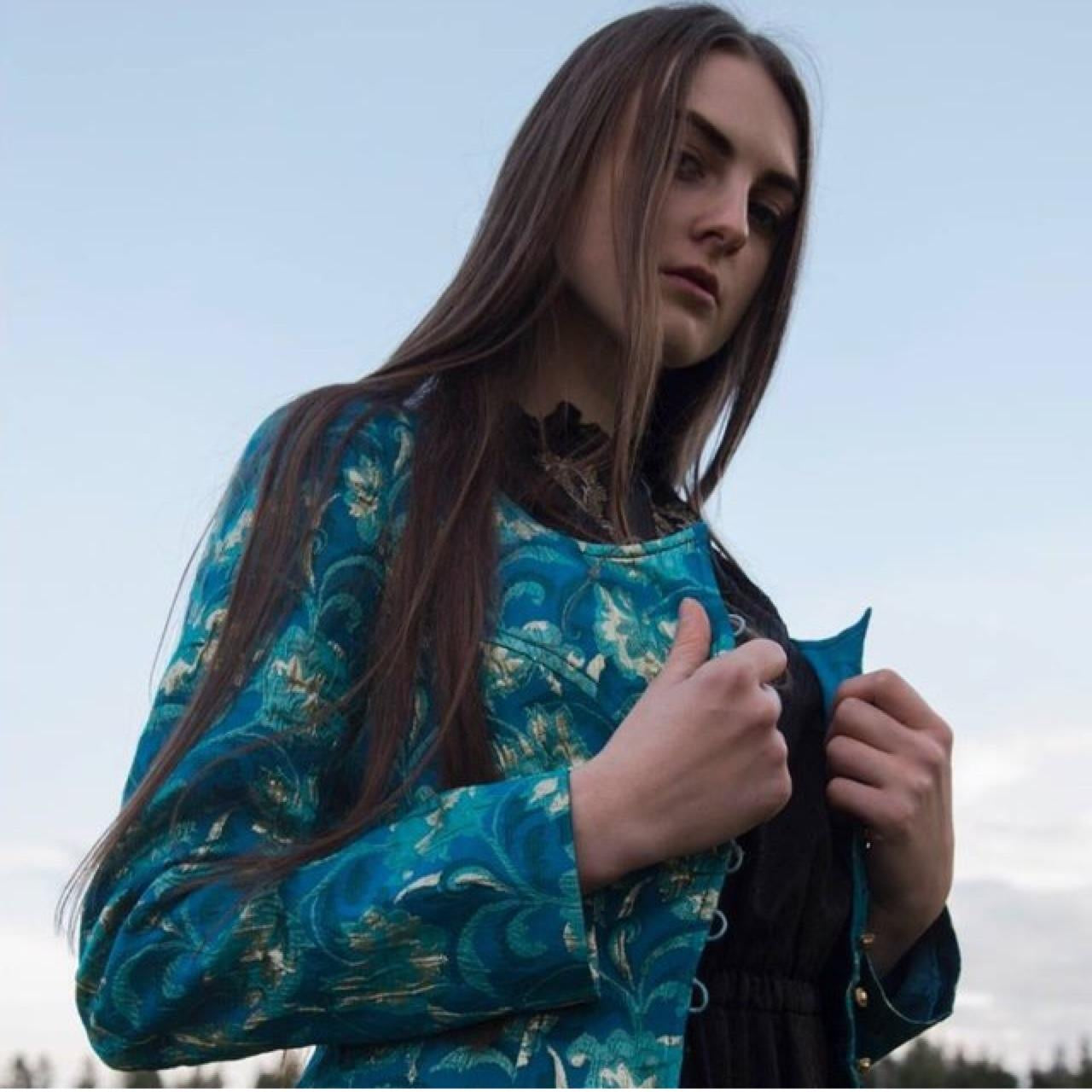Vintage Blue Baroque Jacket