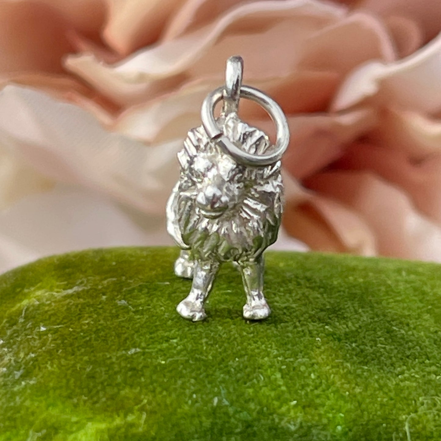 Vintage Sterling Silver Lion Charm