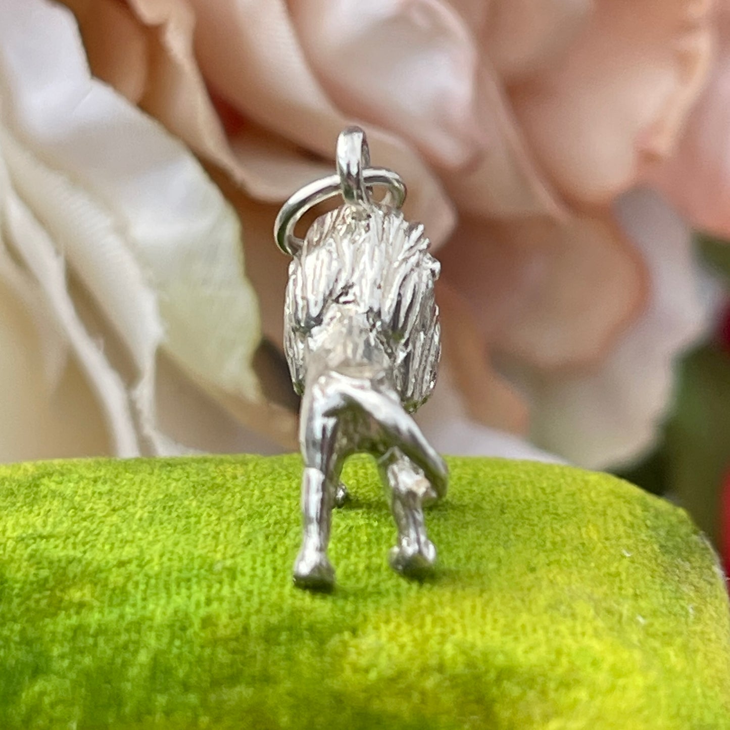 Vintage Sterling Silver Lion Charm